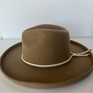 Gigi Pip Tan Cara Loren Pencil Brim Hat